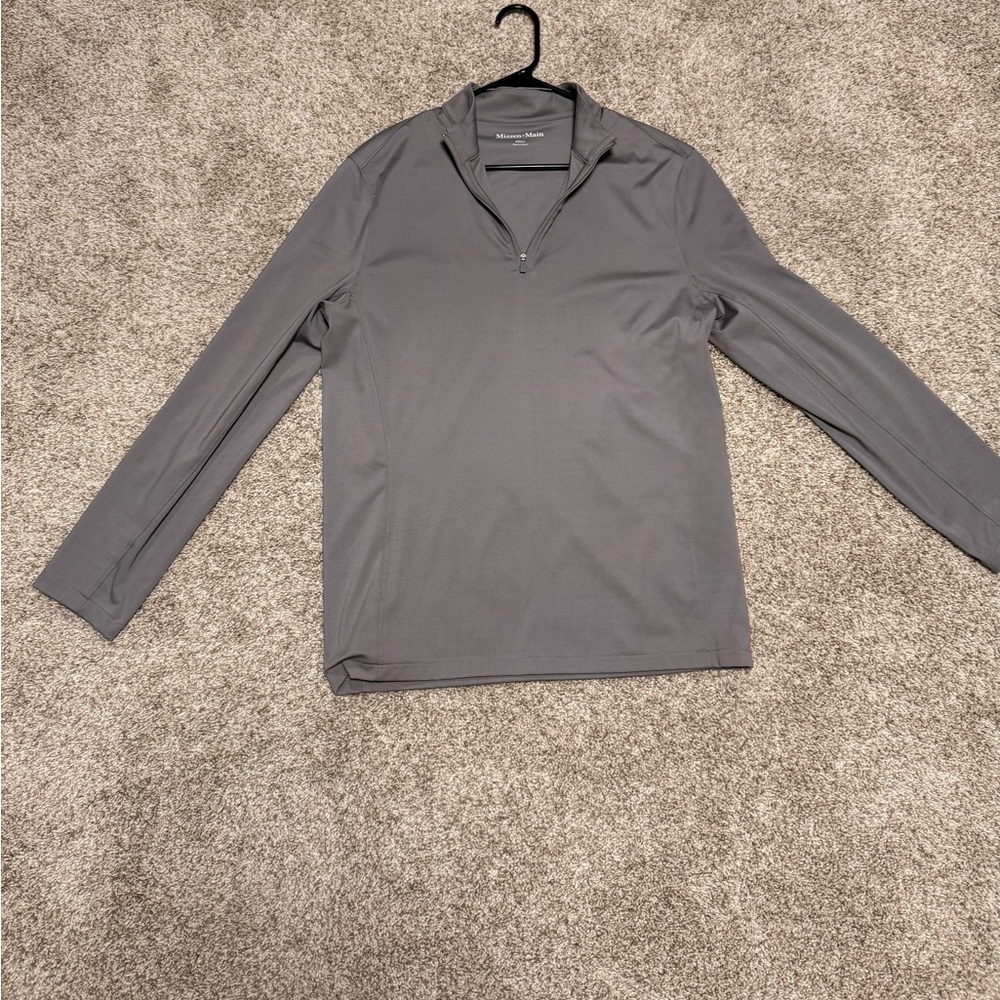 Mizzen+Main Charcoal Long Sleeve Shirt - Small